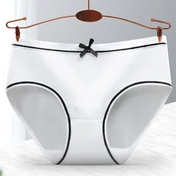 2021 Korean Sweet Cute Girls Teens Underwear Trendy Mid Waist Women Sexy Underwear