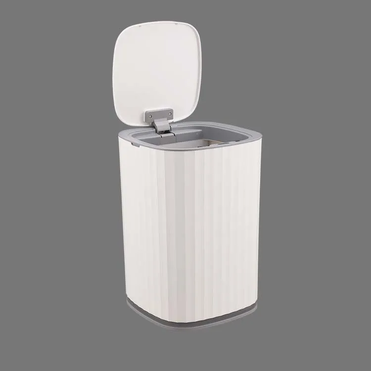 15L waste bin with sensor plastic trash can fancy dustbin intelligent trash can rubbish bin garbage
