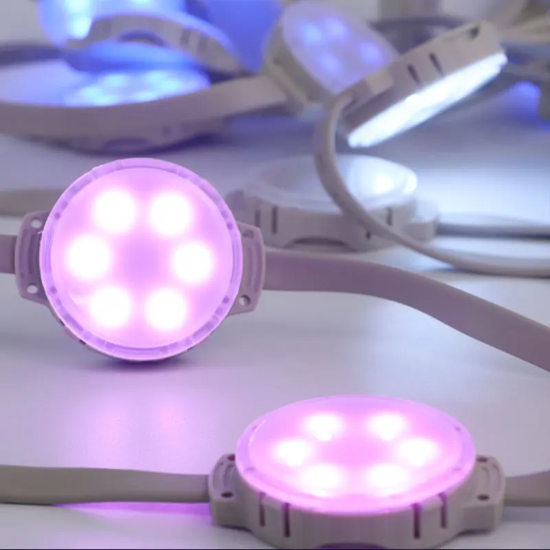 Chinese lighting manufacturers DMX control led point lights waterproof outdoor 50mm rgb led pixel light facade