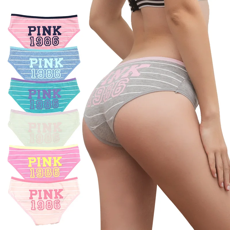 Young Girl Multi Colors Cotton Comfortable Panties Underwear Monogram Printing Briefs Underwear Wholesale Teenage Cute Panteis