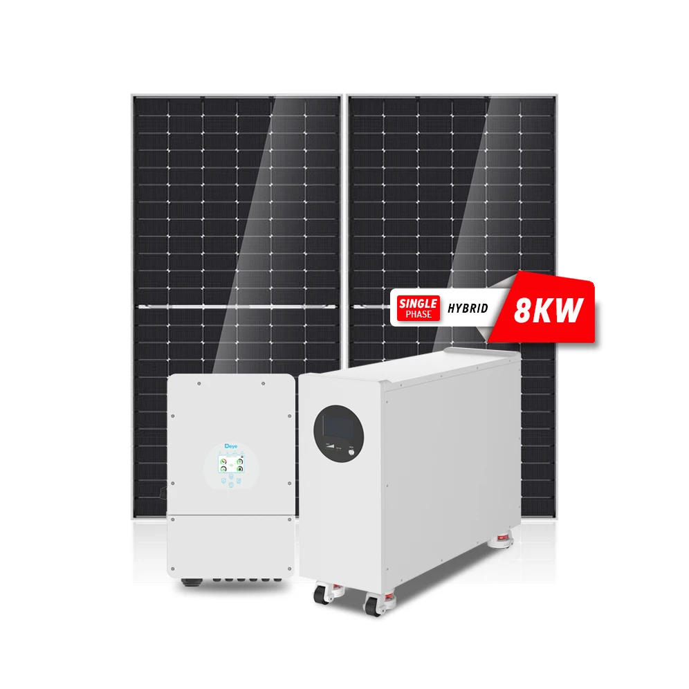 Mauritius Hot Selling 8kW DC48V single Phase Complete Set Solar Power System with Deye 8Kw Inverter and 15kwh LFP Battery Price