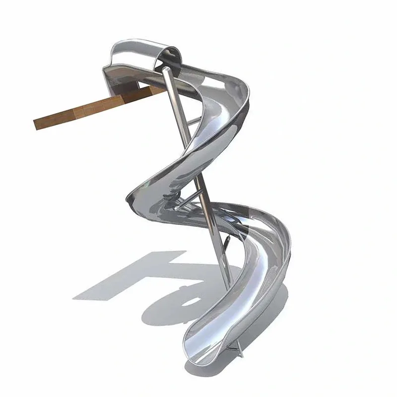 Custom Indoor Outdoor Playground Large Tube Slide Equipment Device Stainless Steel Tube Slide for kids and Adult