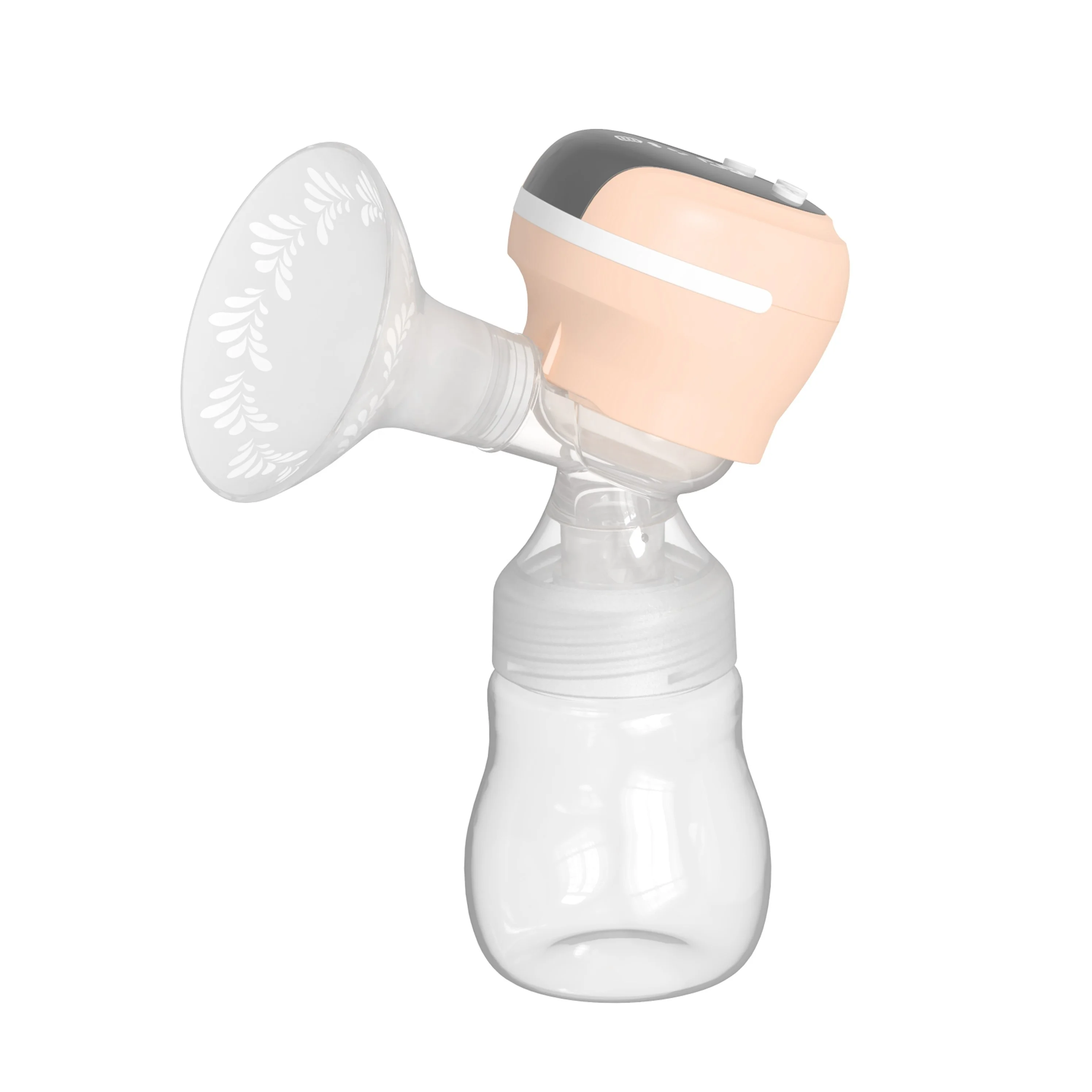 Carebao OEM ODM USB Rechargeable wearable Electric Portable Breast Pump Night Light pumping machine Fully Silicone Shield