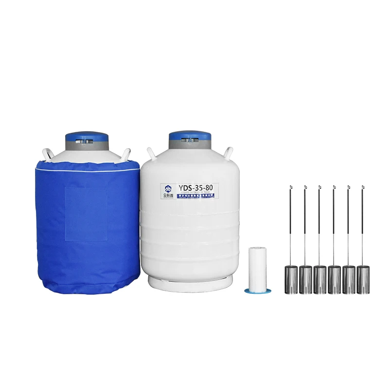YDS-35-80 liquid nitrogen tank 35L ln2 Al Alloy gas cylinder for transport and storage