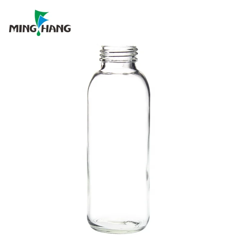 14oz 1l  custom Clear Round al por mayor Botella De Agua Vidrio Premium Soda lime Glass Water Bottle with Rope Stainless lid