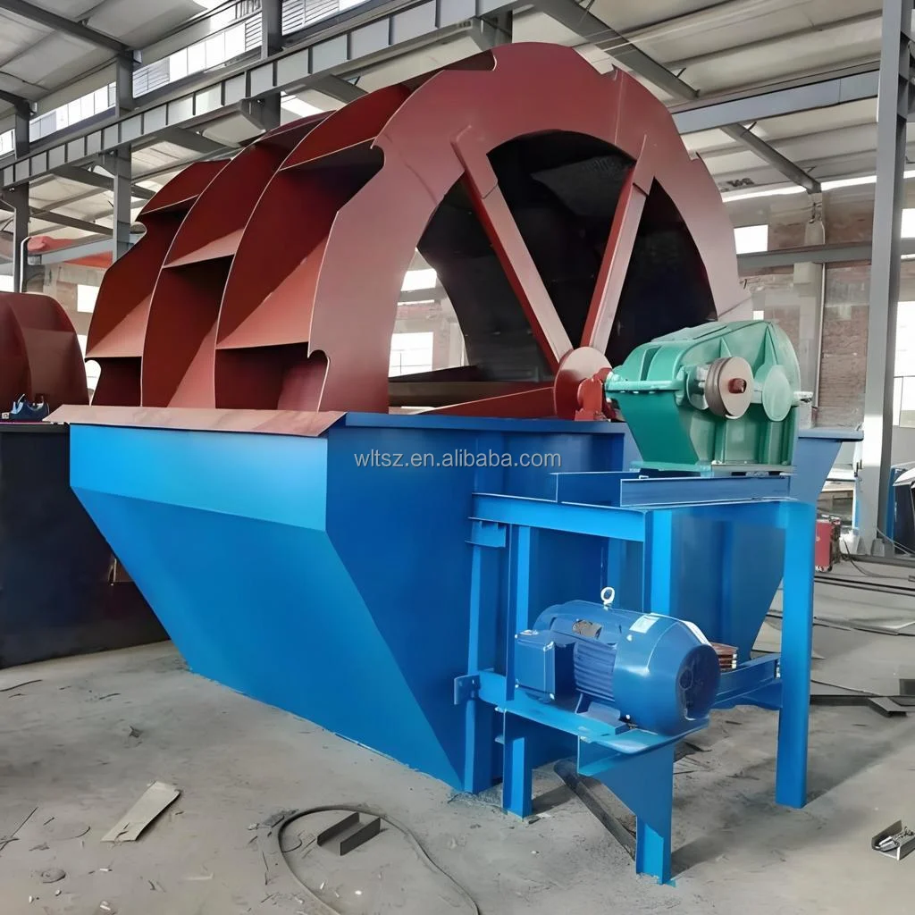 FETECH XS series Professional manufacturer Low Cost Low Power Consumptiom bucket Wheel Sand Washer Washing Machine