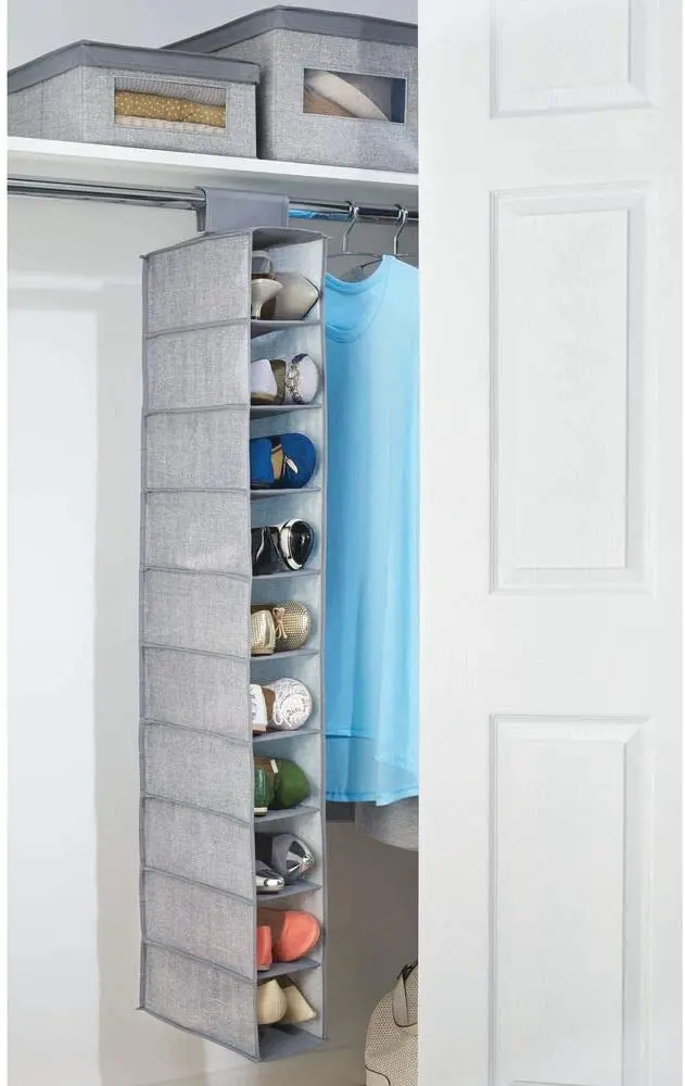 Household Hanging Closet Shoe Clothes Organizer Accessory Shelves