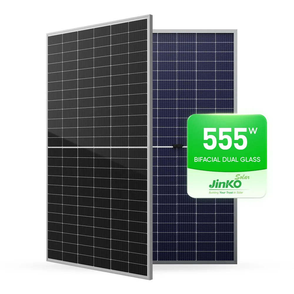 Jinko N-Type Topcon Solar Panels 555W 580W 620W 625 Watt Bifacial half cut cell Pv Module Solar Panel