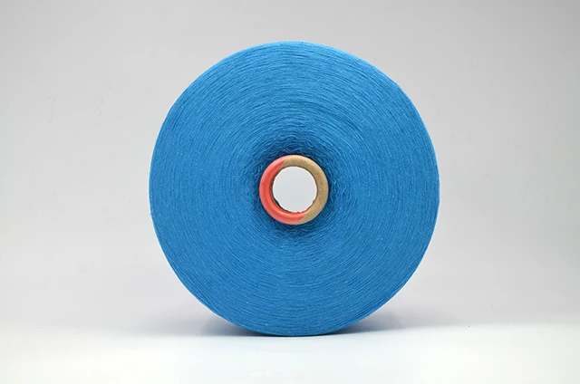 Cheap Wholesale fancy yarn 100% Recycled Blended Polyester Open End Cotton Knitting Yarn For Socks Technics Material