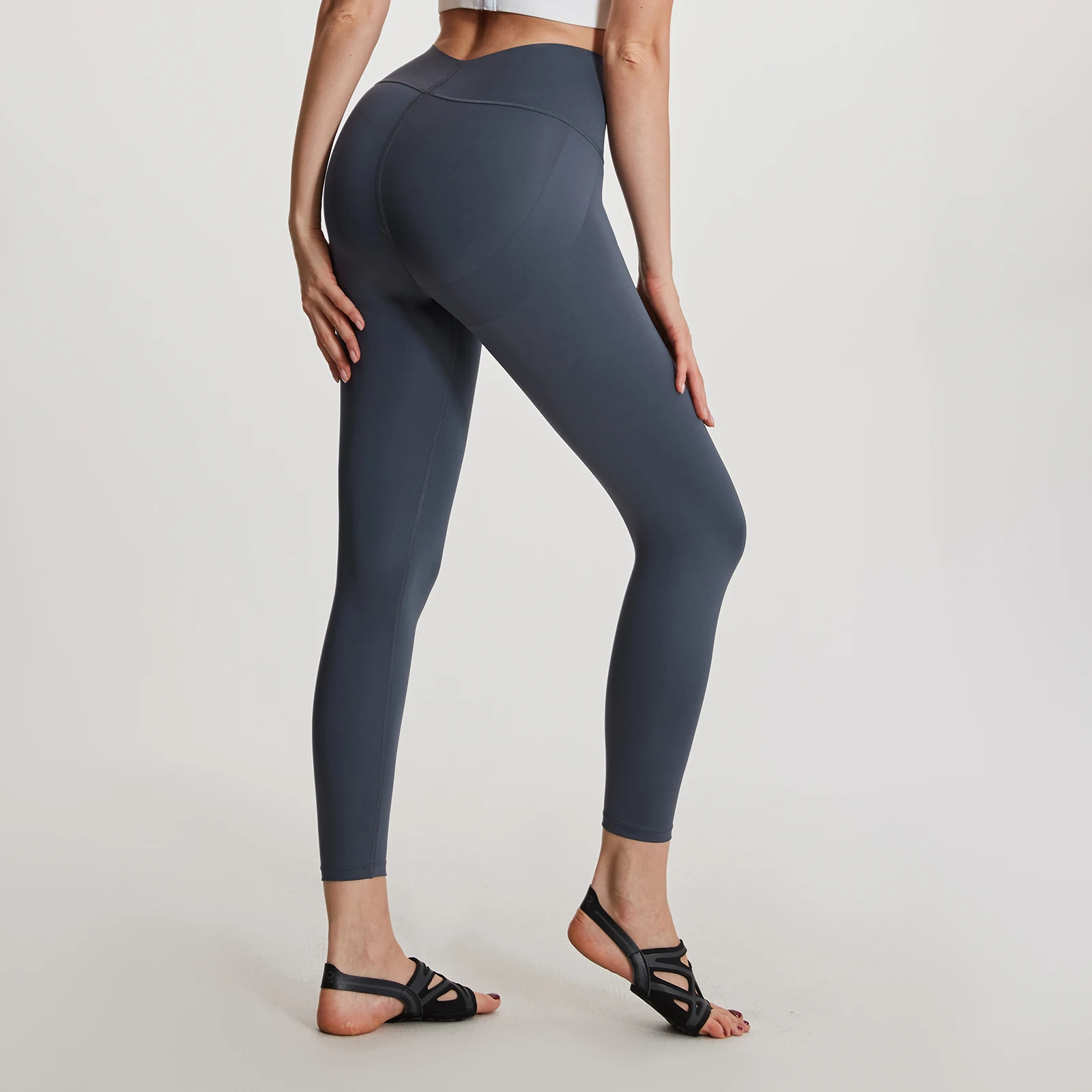 Оптовая продажа женские штаны для йоги с высокой талией и подтягиванием ягодиц эластичные леггинсы тренировок Tiktok