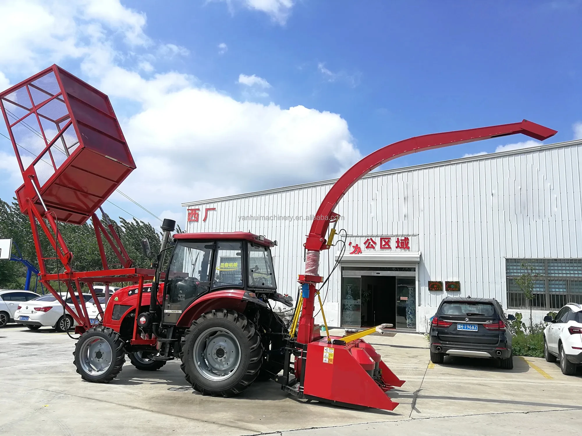 High Productivity Corn Silage Harvester Forage Mounted Harvesting Machine