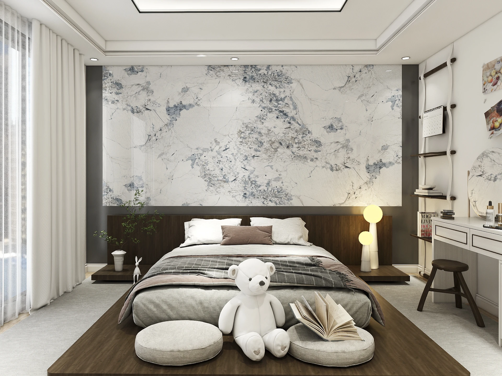 Stone Film interior decorative bamboo fiber EVEN grain Glossy board for wall price wpc wall panel Solid Panel