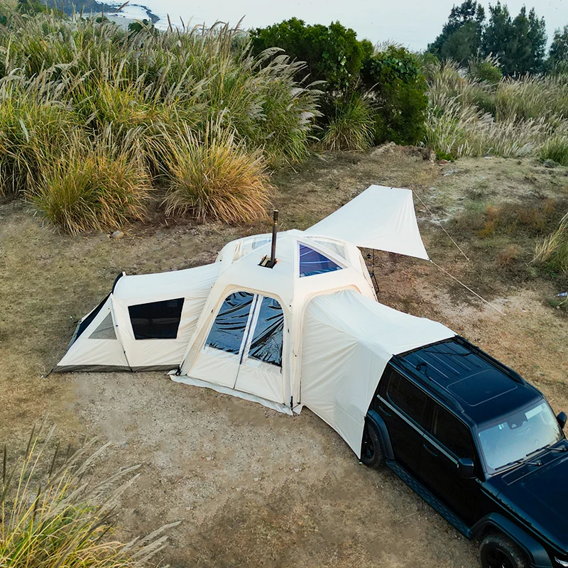 glamping Hot Sale Dome Tent In Black Camping  sky tent High Quality dome luxury Fabric For Outdoor family