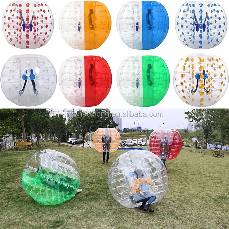 Hot Selling Human Knocker Bubble Football Soccer Body Zorb Ball Inflatable Bumper Balls Outdoor Water Toys For Kids Adults