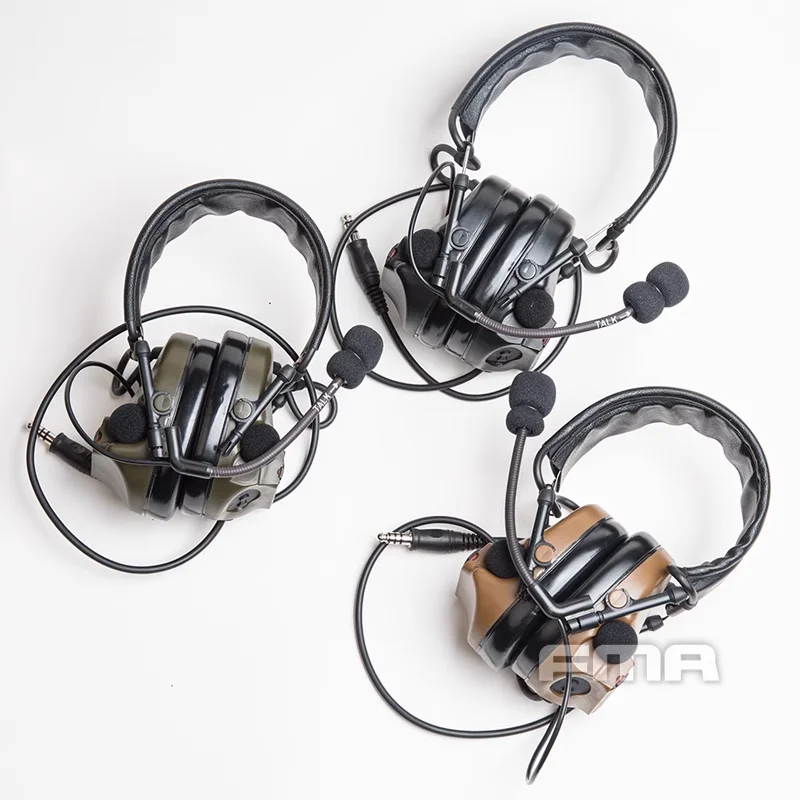 FMA FCS Comtac-3 DPS Version pickup tactical noise reduction communication headset FCS-004