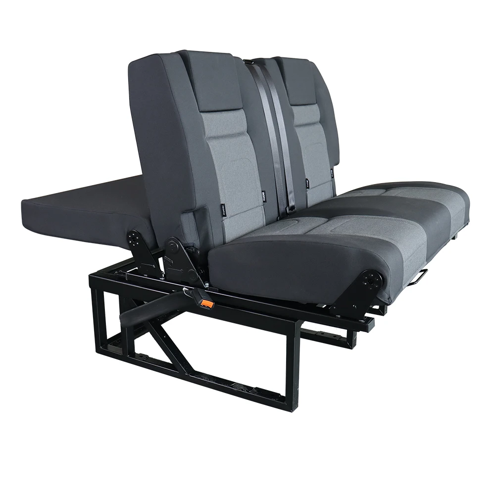 Wholesale Trifold bed seat multi-function 3/4 bed reclining for  RV seat custom color R.I. B Bed Triplefold seat for van T5T6 M1