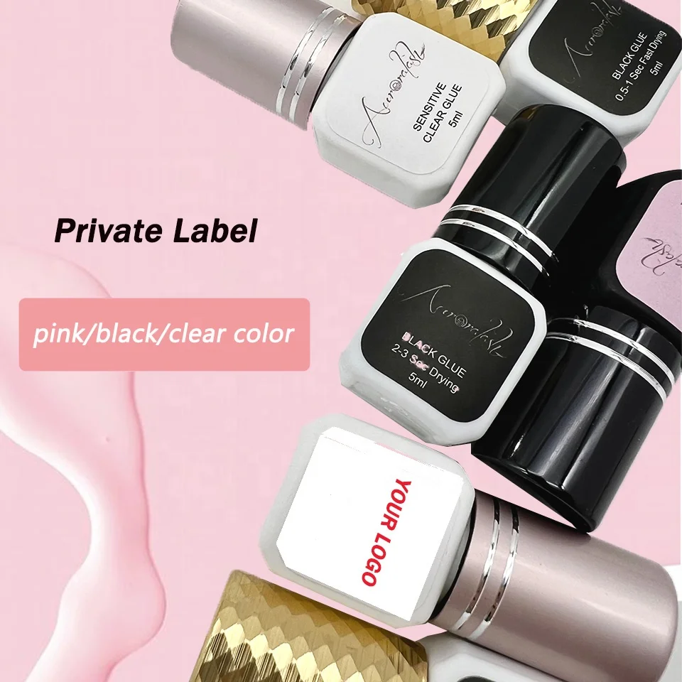 0.5s Individual EGM Eyelash Extensions Glue 5ml eyelash glue fast dry long lasting oil free waterproof eyelash extension glue