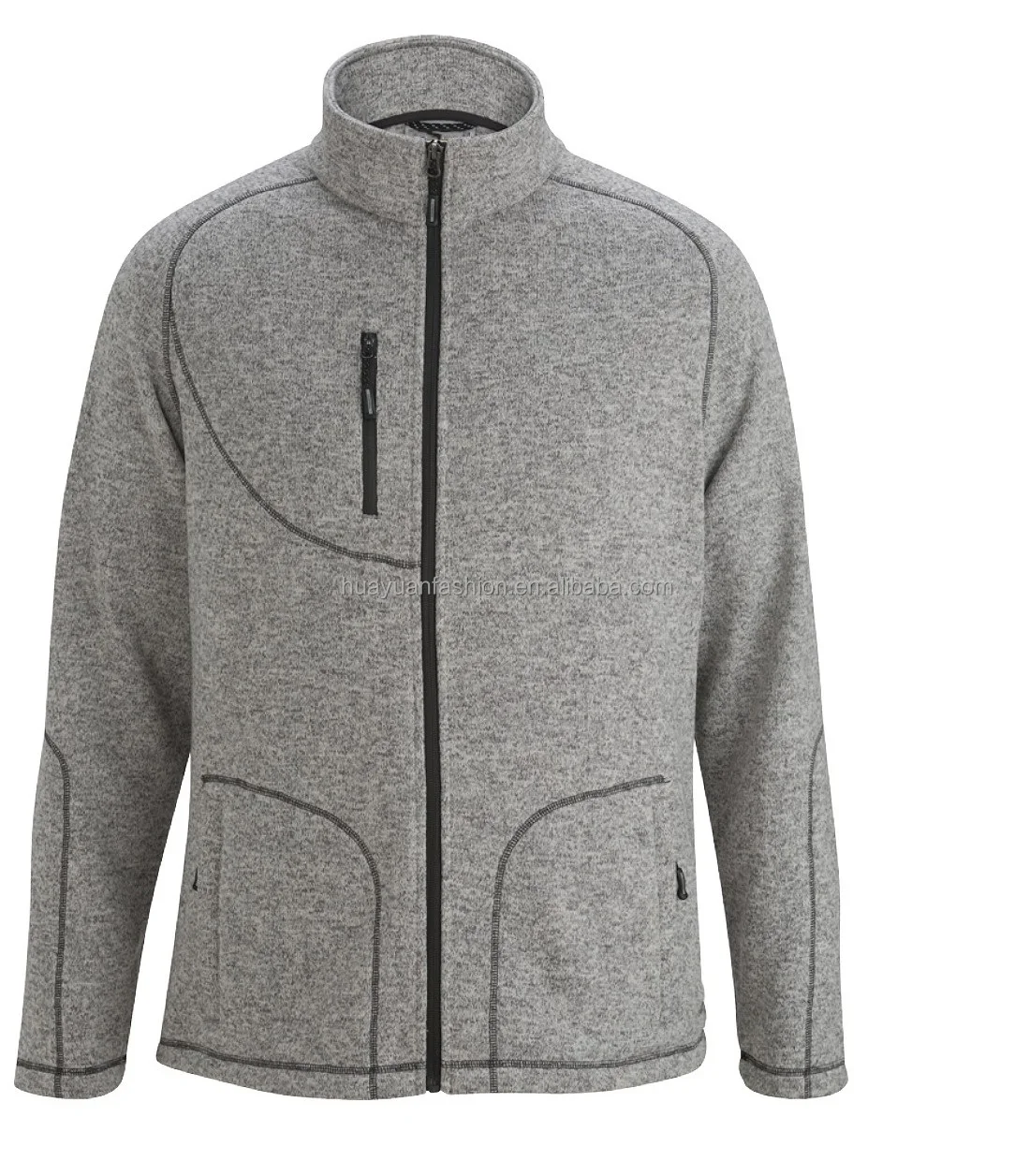 Mens High Pile Heavyweight Polartec Teddy Sherpa Fleece Lined Flannel Zipper Jacket in Winter