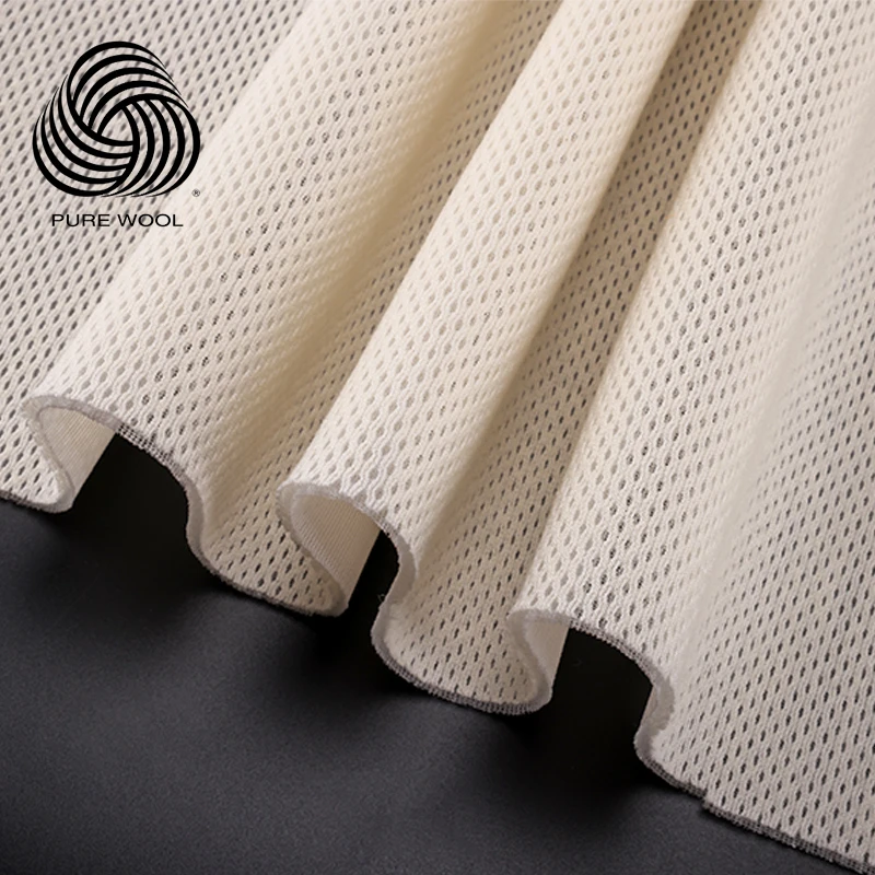 New Australia Natural Wool Cashmere Fabric Mesh Fabric Keep Merino Wool Fabric