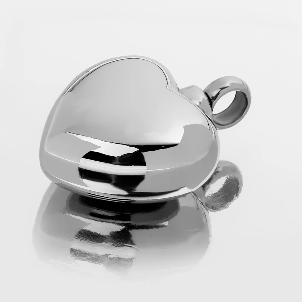  Stainless blank Heart Cremation Urn Pendant Necklace Keepsake Jewelry souvenir funeral gift Ash Holder grave cremation urn