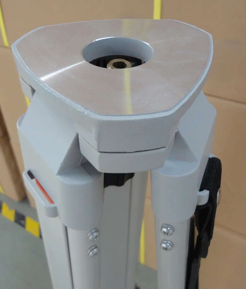 light duty flat head aluminum surveying tripod