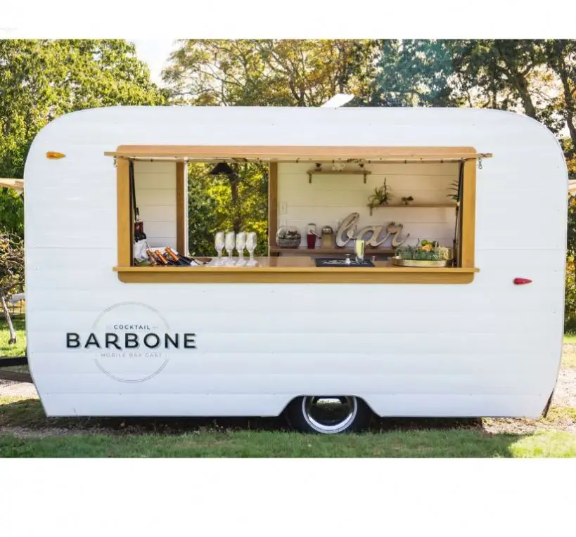 High Quality Fast Coffee Airstream Food Truck Pizza Oven New Mobile Catering Vintage Trailer Home Use Restaurant Sale USA