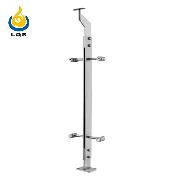 High Quality Balustrade Railing Parts Indoor Stair Railings Stainless Handrail Post For Glass Balcony Railing