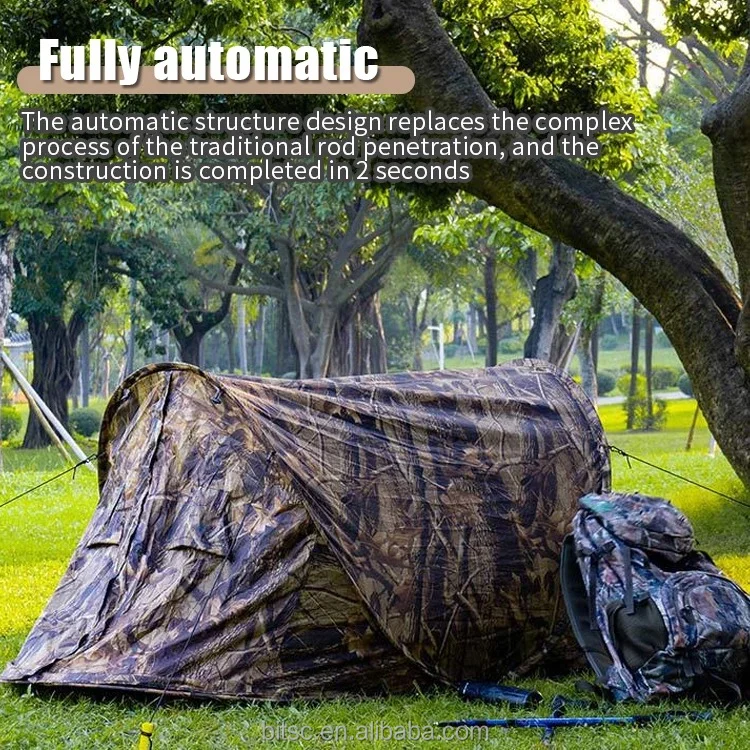 single person small volume and weight pop up safari tent outdoor office home
