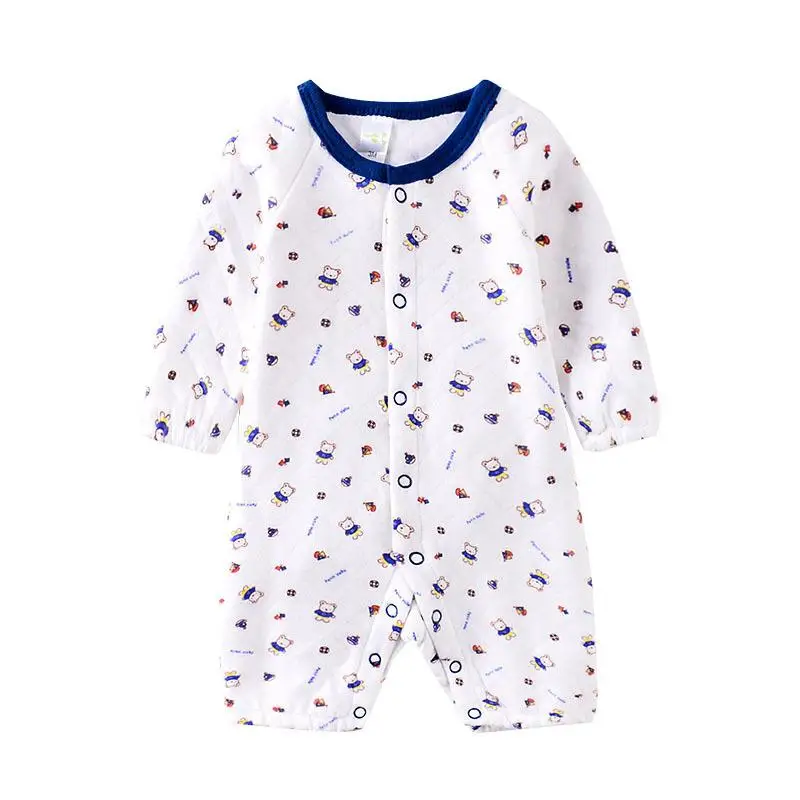 Newborn Unisex Long Sleeve Romper Cotton Autumn Outfit