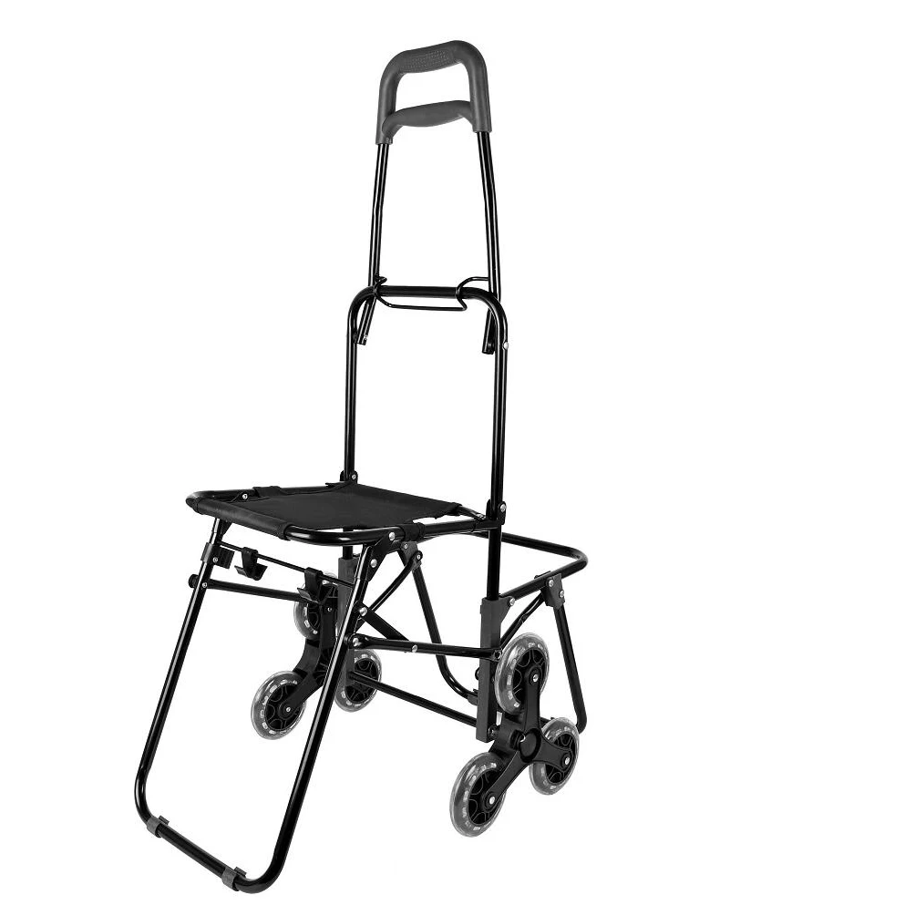 New Arrival Factory Collapsible Folding Climbing Stair Wheel Waterproof Oxford Bag Supermarket Shopping Trolley Cart with Wheel