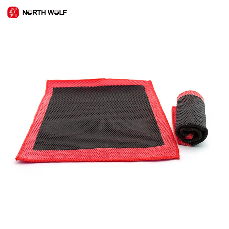 North Wolf OEM Fine grade mesh pattern Car Wash Clay Cloth Premium Red Clay Towel 3.0 Non Scratch Microfiber Clay bar Towel