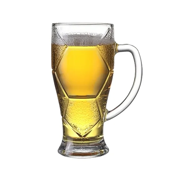Custom Logo Germany Wheat Beer Glass Mug 600ml Football Mugs Multiple Sizes Draft Beer Glasses For FIFA Sports Games Mega Cup