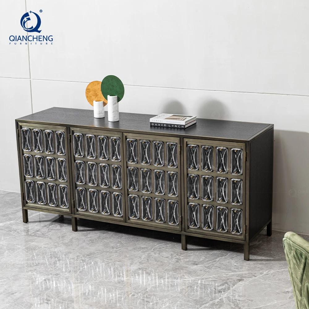 customization bedroom chest of drawers dining room furniture kitchen black solid wood cupboard buffet sideboard cabinet luxury