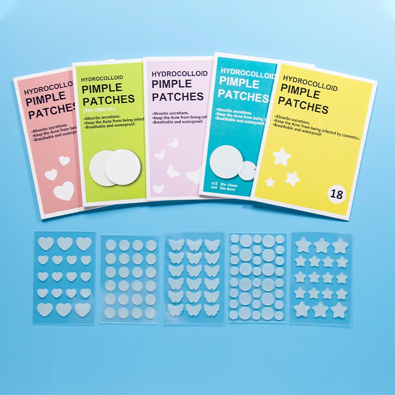 Red Ladybud Shape Hydrocolloid Facial Sticker Patch Zit Acne Blemish Pimple Patch