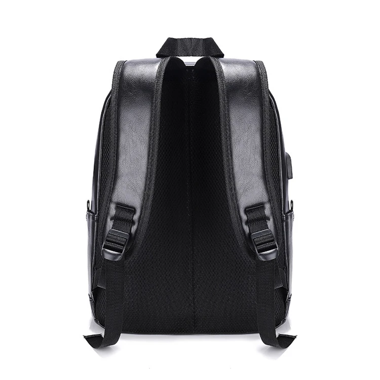 wholesale small black luxury laptop embossed leather backpack women girls