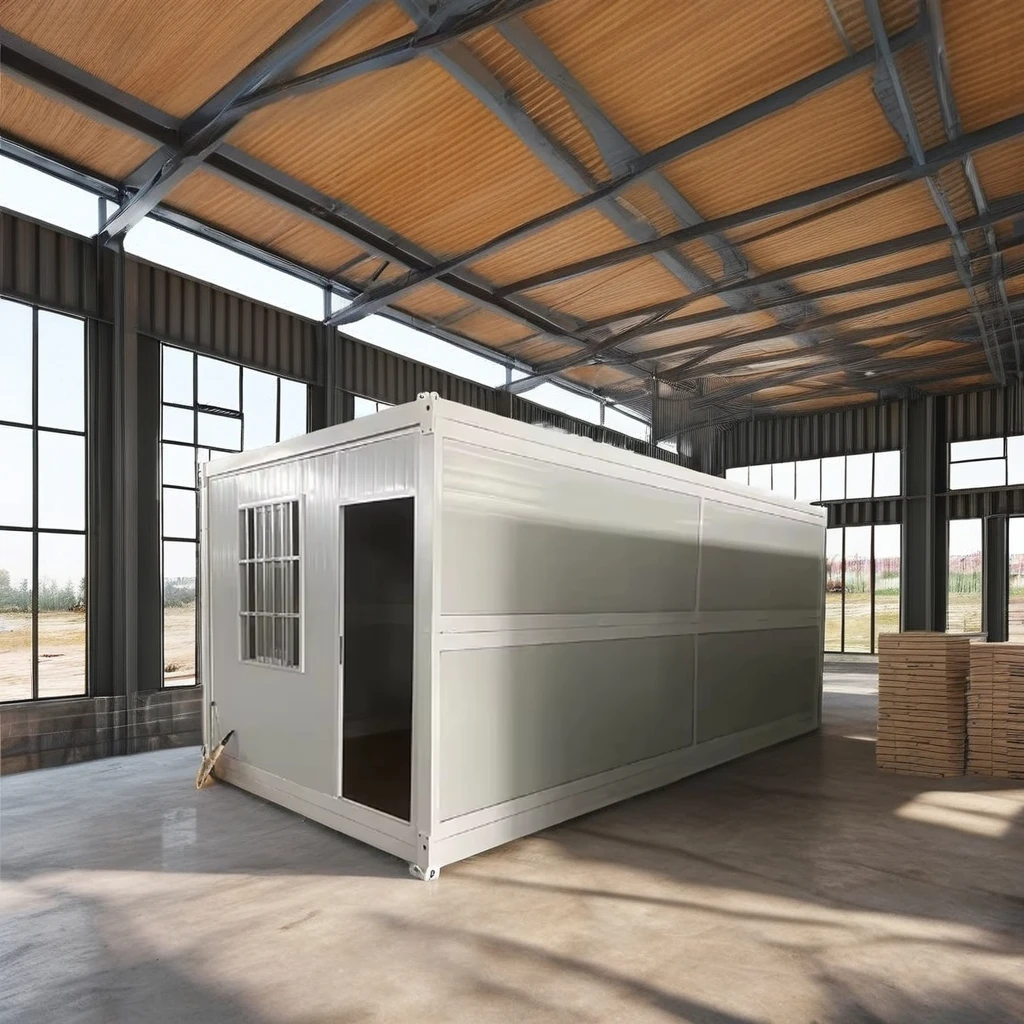 20ft Prefabricated Container Pod House Steel and Sandwich Panel for 4 Season Living or Office Use Unfold or Fold Option