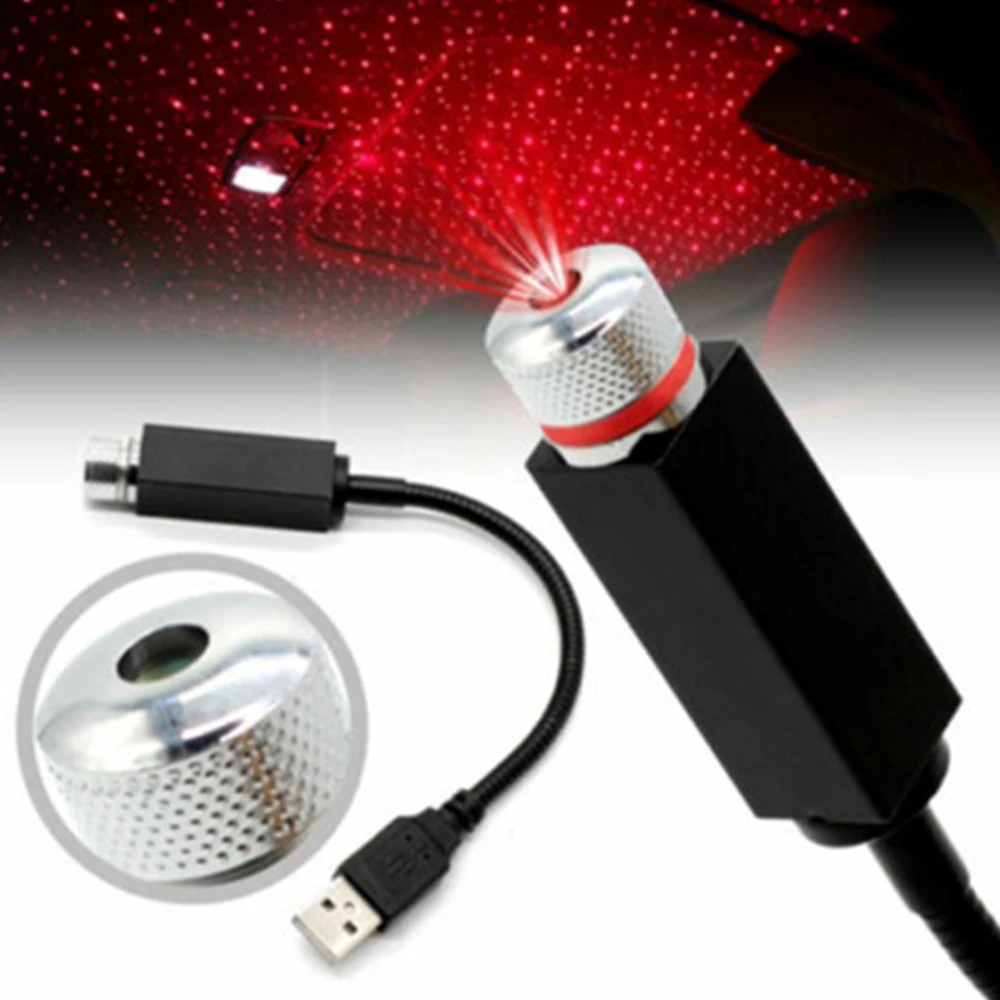 Двухцветные USB светодиодные лампы звездное небо проектор лампа аксессуары интерьер декоративное окружающее освещение звездный свет для автомобиля