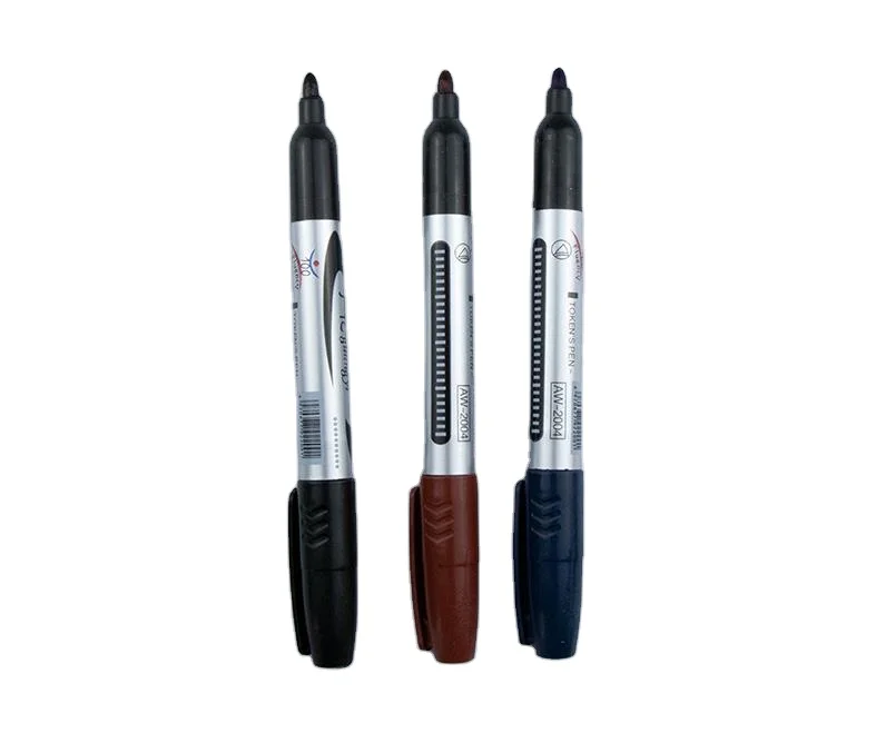 CHXN   Big headed marker pen, red, blue, black, oily quick drying marker pen