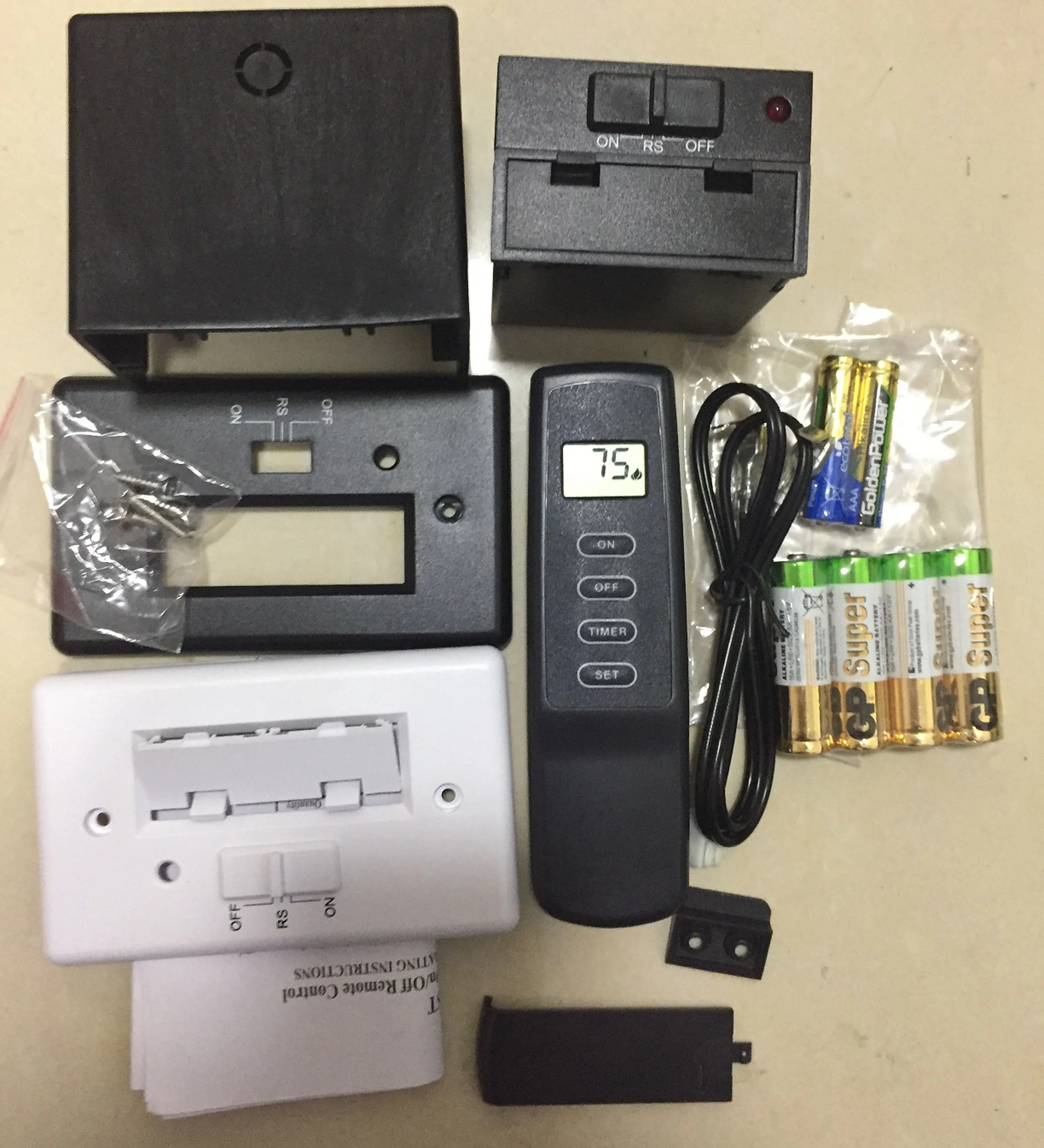 fireplace remote control