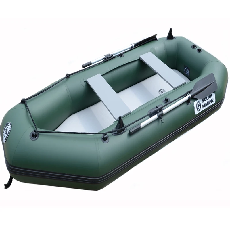 Solar marine 3 Person canoeing 230 CM Folding PVC Inflatable Canoe/Kayak  Fishing Boat Safety Raft