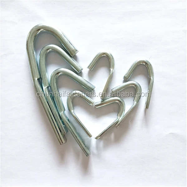 large rope J hook with Blunt End galvanized