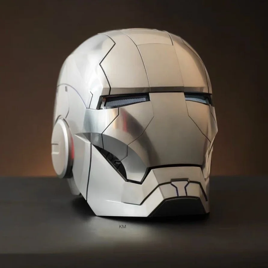 E83 Iron Man Black Gold Helmet New Arrival Electric Voice Controlled Party Mask for Halloween and Other Celebrations