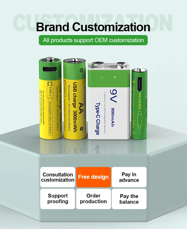 Aa 600 мАч 3000mah1.2V батареи перезаряжаемые AA Солнечная аккумуляторная батарея для садового света