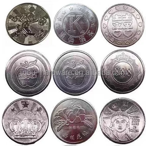 Customize wholesale Promotional new souvenir metal coin euro coins customized arcade tokens JO-TC-19