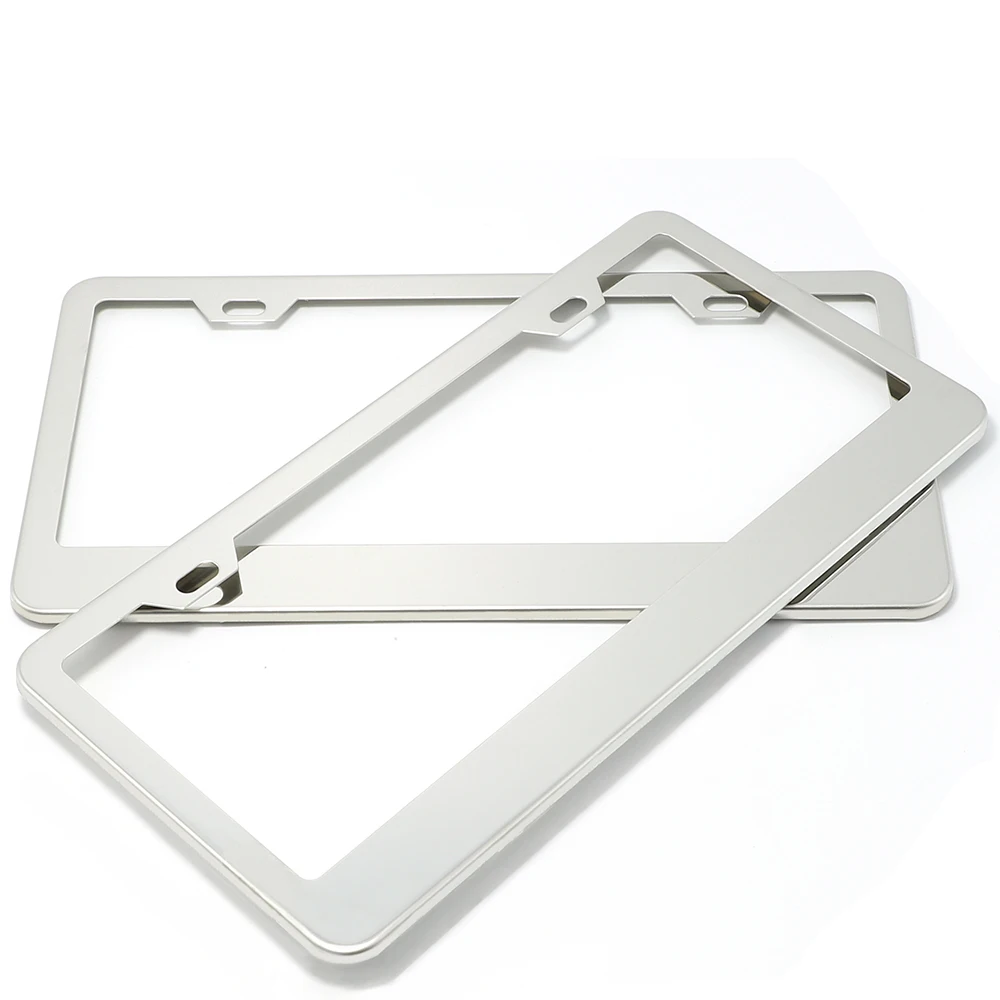 High Quality Universal Stainless Steel Chrome License Plate/Holder Frame Amazon&Ebay&Wish Hot Sale For USA&Canada