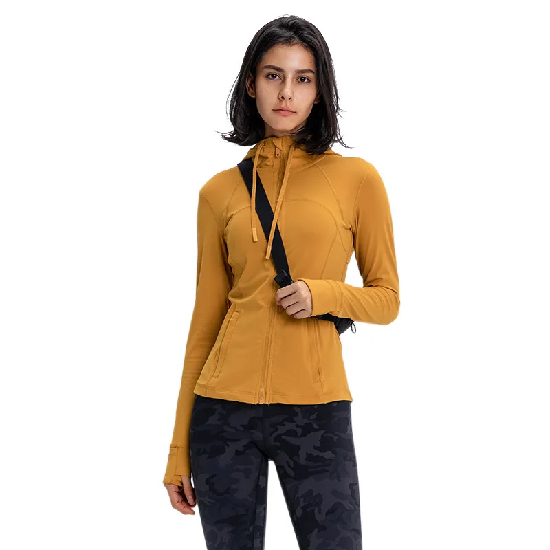 
Новый дизайн, женская модная уличная спортивная куртка из полиэстера с капюшоном и молнией спереди, легкая Толстовка 
