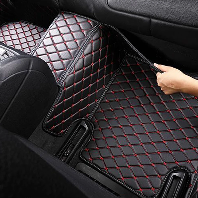 Автомобильные кожаные коврики для ног подкладка коврик Suzuki Jimny Swift Samurai Grand Vitara Ciaz Sx4 Alto Baleno