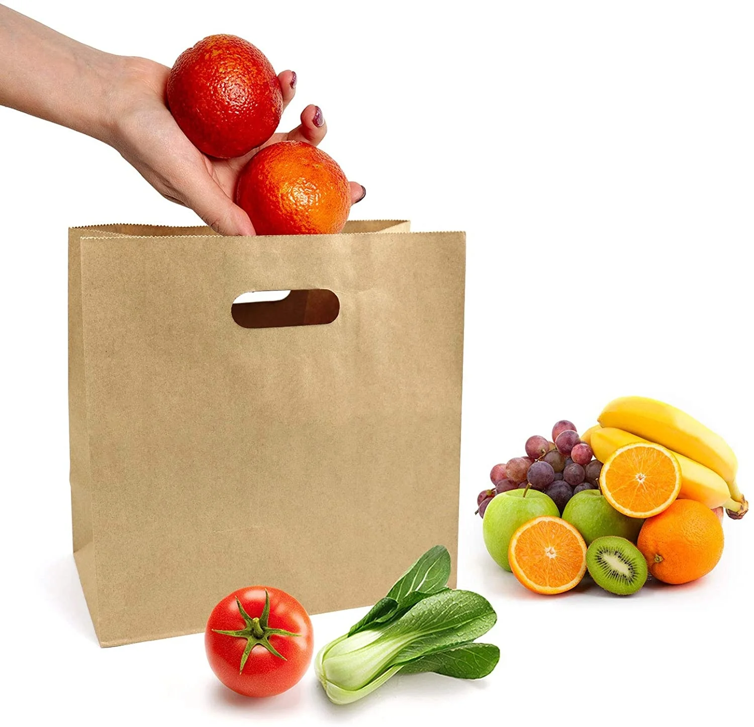 Senang02 Fashion Yellow Wrapping Wood Window Tray Takeaway  Customizedized White With Handle Zipper Paper Bag