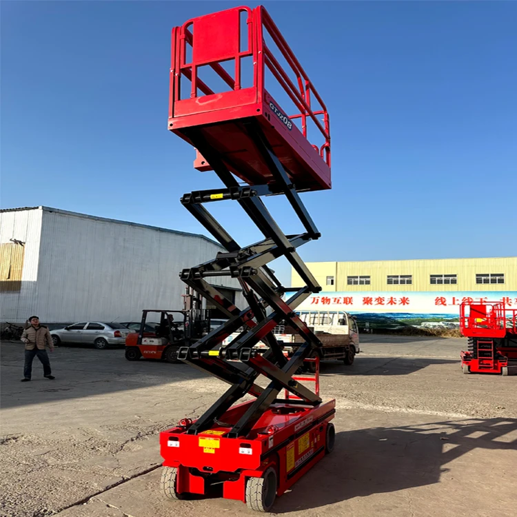 Mobile Scaffolding 4m-20m Platform Manual Lift Hydraulic Lifting Mobile Self Propelled Baker Scaffolding Construction Lifter