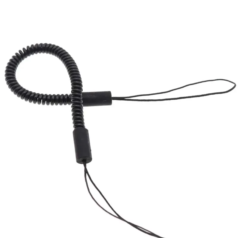 NEW Black Quality Bungee Cord Old Man Mobile Phone Anti-Loss Strap Running Phone Anti-Loss Spiral Telephone Line Elastic Rope